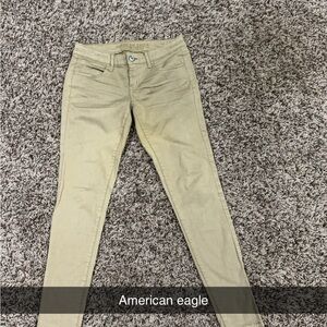 American Eagle Khaki Skinny Jeans